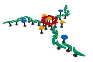 Elementul de echilibru ,,Boomerangul multicolor”