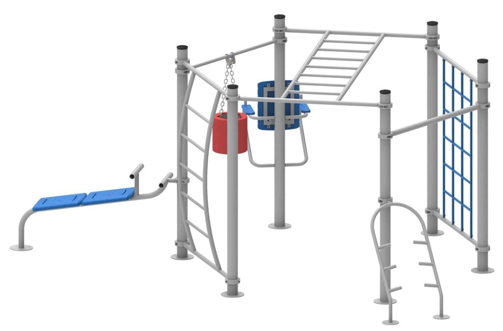 Complex de atrenament sportiv cu diferite elemente, imaginea 1