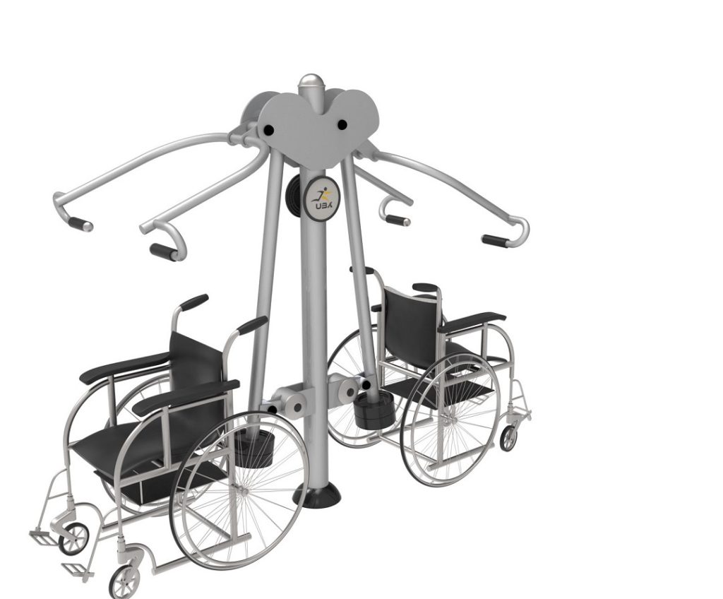 Aparat pentru împingere - tragere dedicat persoanelor cu dizabilități, imaginea 1